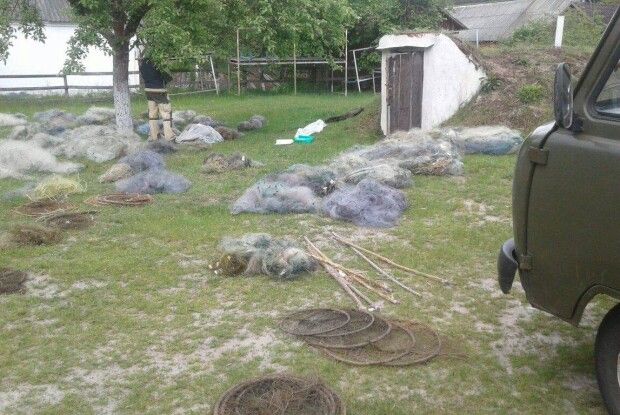 На Волині вилучили 204 рибальські сітки загальною довжиною 8509 метрів