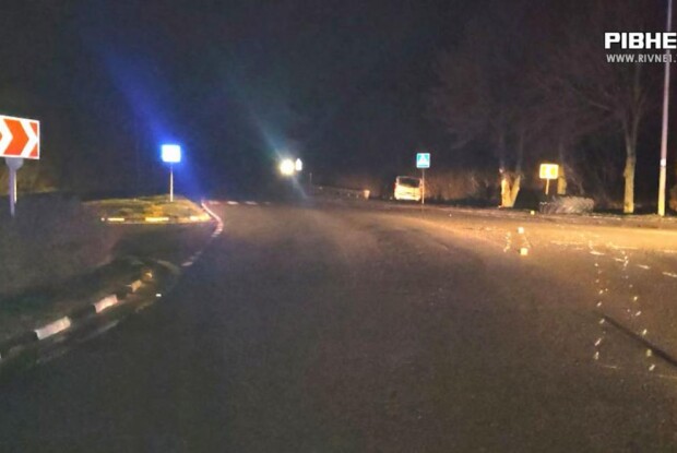 На Рівненщині мікроавтобус врізався у дерево (Відео)