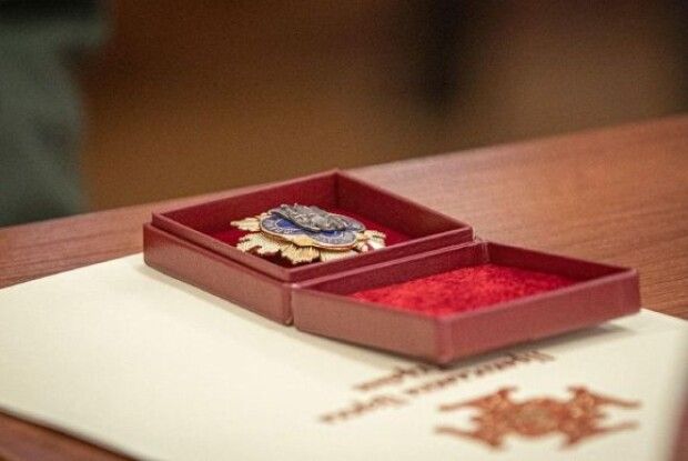 Нацгвардієць Віталій Марків одержав церковну нагороду з рук Предстоятеля ПЦУ митрополита Епіфанія