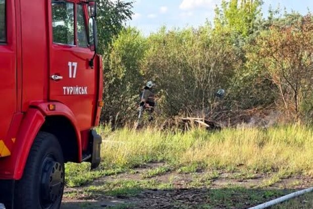 Дві пожежі за вечір: на Волині піймали «на гарячому» палія сухої трави