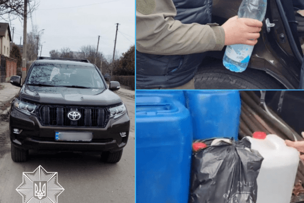 У Рівному водія спіймали із понад 200 літрами спирту