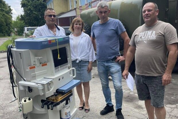 Лікарня на Волині отримала сучасний апарат ШВЛ від партнерів з Німеччини