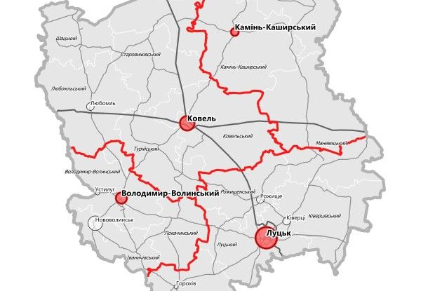 Мінрегіон оприлюднив проєкти майбутніх районів Волині