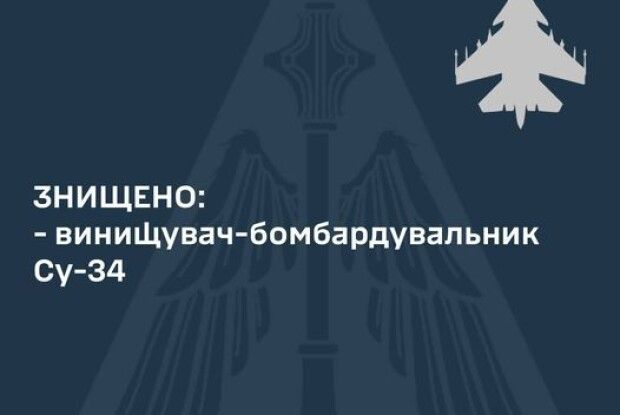 Російський винищувач Су-34 біля Єнакієвого збили українські зенітники