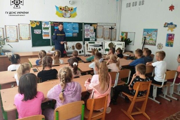 На Волині рятувальники провели навчально-пізнавальний «майстер-клас»