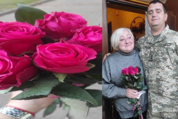 На Волині побратими загиблого сина привітали маму Героя