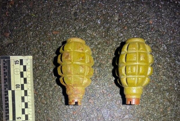 В автомобілі волинянина виявили бойові гранати, набої та зброю