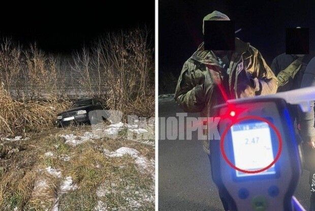 П’яний водій злетів із траси у кювет: подробиці нічної ДТП на Рівненщині (ФОТО)