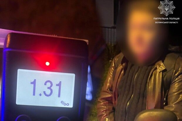 У місті на Волині п'яний скутерист «наїздив» на протокол