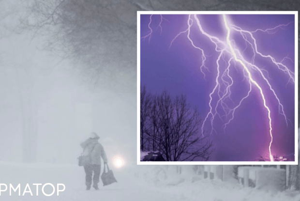 У Києві була снігова гроза із блискавками. Що прогнозують синоптики Волині