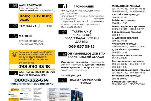 З Донеччини на Волинь курсуватимуть евакуаційні поїзди