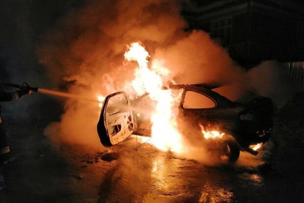 На Волині горів автомобіль