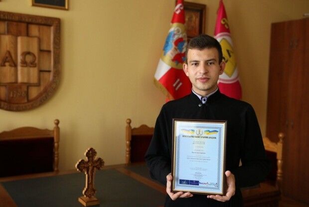 Студент Волинської православної богословської академії посів перше місце в Національному конкурсі 