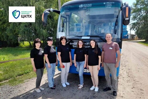 У селі на Волині працював вакцинальний автобус