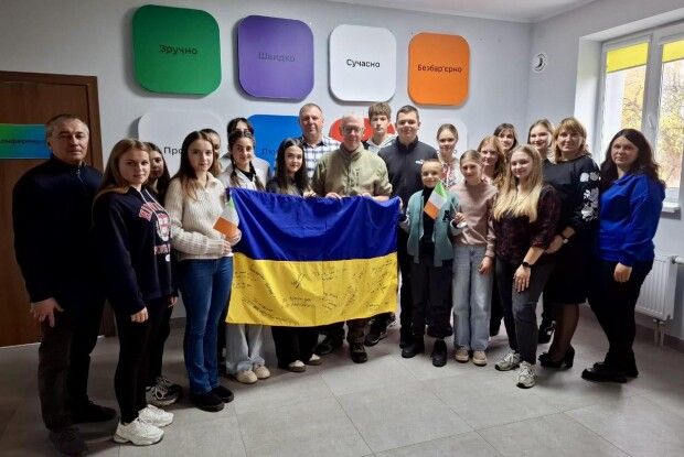 У громаду на Волинь завітав гість із Ірландії