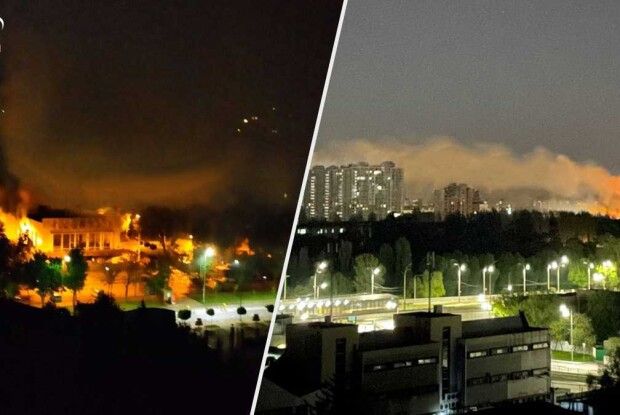 Масштабна пожежа вночі 12 травня охопила колишній кінотеатр «Тампере»