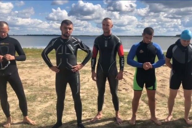 Ігор Гузь переплив озеро Люб’язь