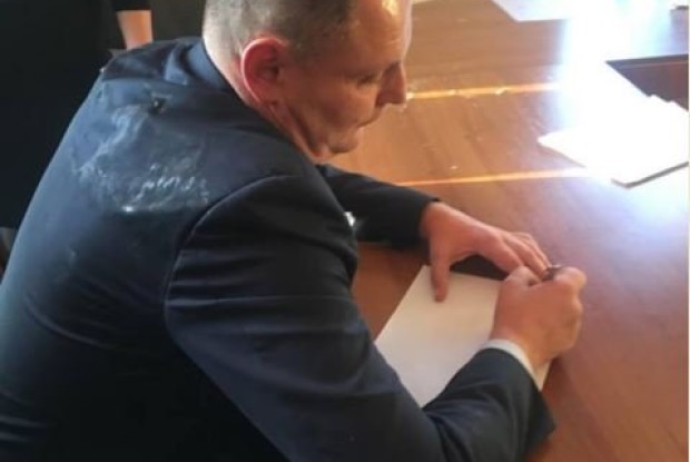 У Горохові учасник АТО запустив яйцем у в. о. начальника Держгеокадастру Волині