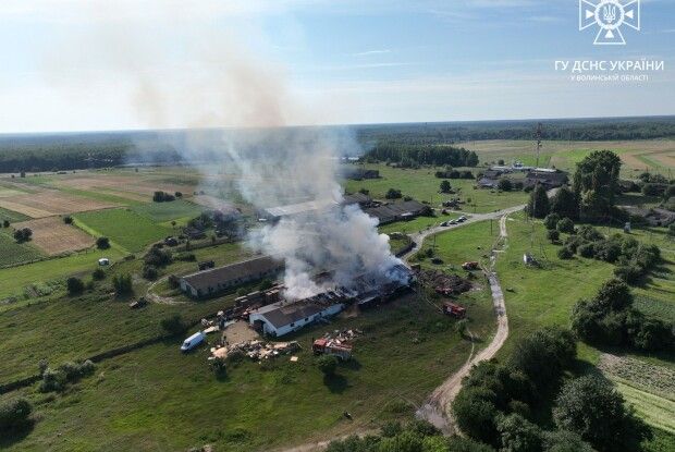 У селі на Волині горів столярний цех