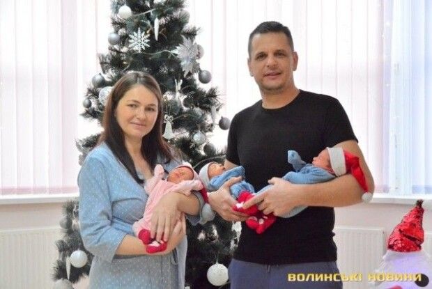 У Луцьку жінка з Рівненищини народила трійню (Фото)