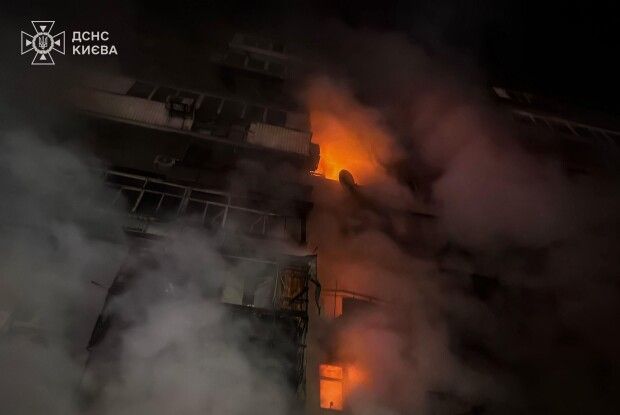 Нічна атака на Київ: загиблих – 3, ще 31 особа – поранені (Відео)