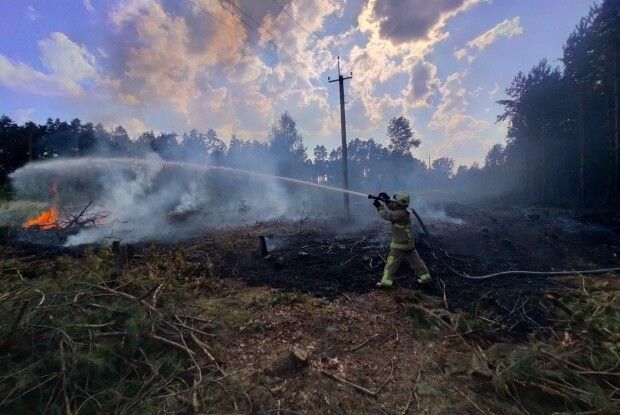 У Луцькому районі зайнялася трава