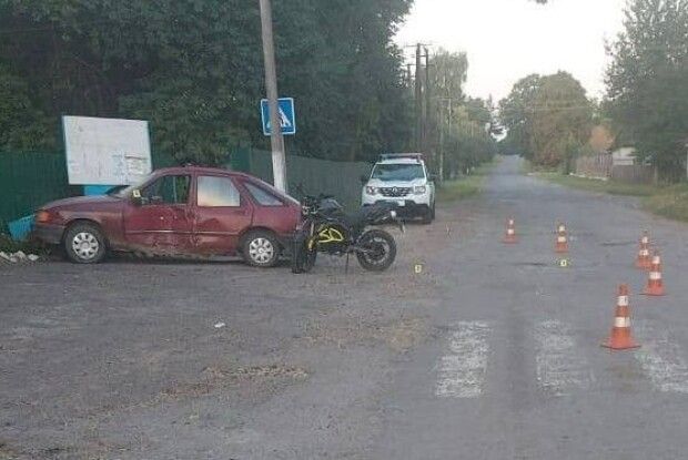 На Волині зіткнулись неповнолітні мотоциклісти 