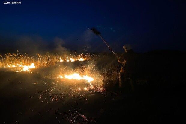 На Волині долина річки Гнила Липа перетворилася на вогняне море