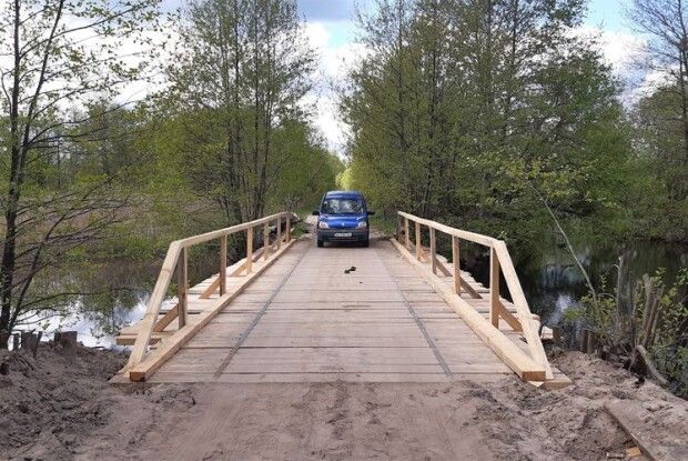 На Поліссі віддалені Малий і Великий Обзири поєднали надійні мости
