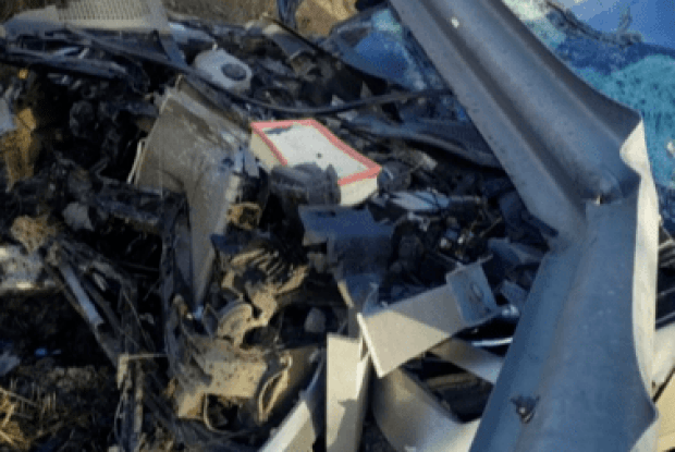 На Волині п'яний водій без прав влетів у відбійник: показали відео аварії  
