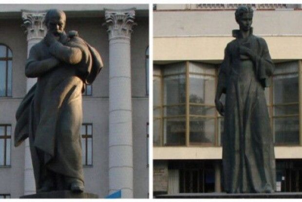 Митрополит ПЦУ хоче поміняти місцями пам’ятники Тарасу Шевченку та Лесі Українці у Луцьку