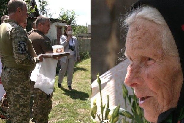 «Вона – приклад» – військові привітали 95-літню волонтерку з Рівненщини (Відео)