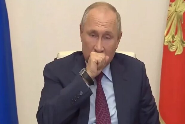 У Путіна в ефірі трапився напад сильного кашлю (Відео)