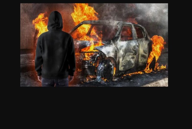 Школяр з Волині підпалив автомобіль військового 