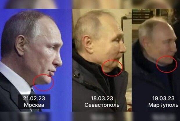 Чому справжнього путіна роблять схожим на… його двійника