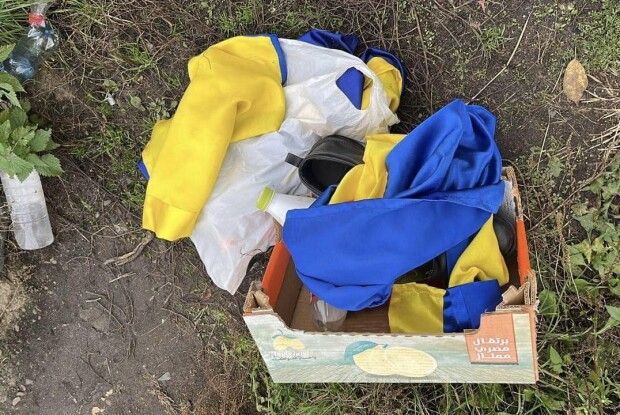 Зловили чоловіка, який викрав у Ківерцях прапори, встановлені в пам’ять про загиблих Героїв