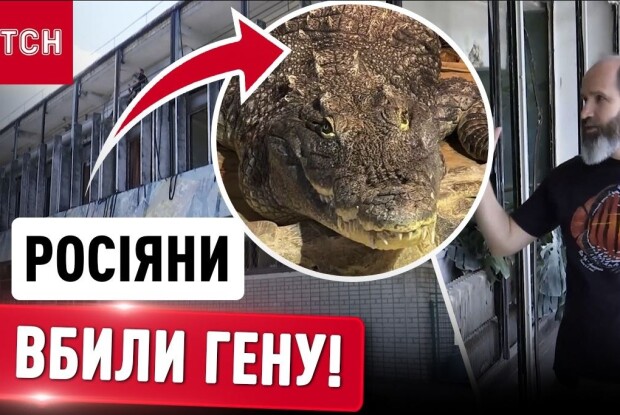 росіяни вбили найбільшого в Україні крокодила Гену