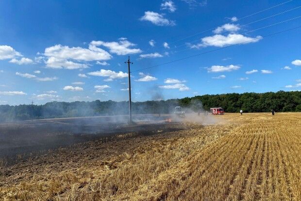 У Луцькому районі палала стерня