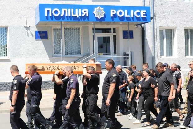 На Волині Горохів віддав останню шану Героєві-поліцейському  (Фото)