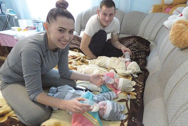 Волинська трійня: «Саша, Злата і Христина –  ось наше багатство!» (Фото)