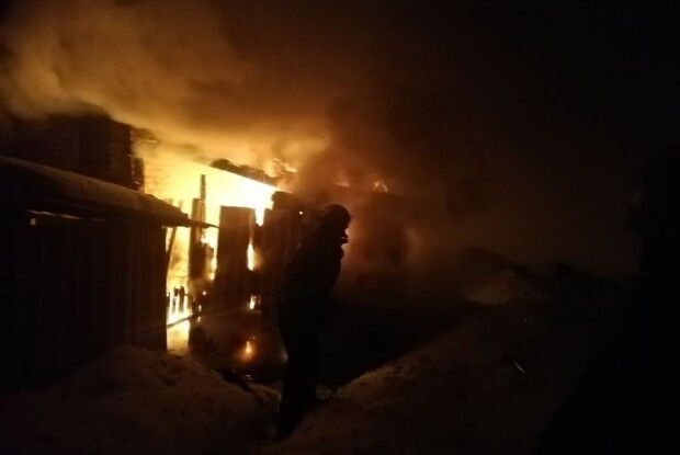 У Локачах горів хлів (Відео)