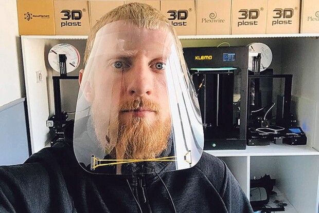 У Луцьку засоби захисту від коронавірусу… друкують на 3D-принтері