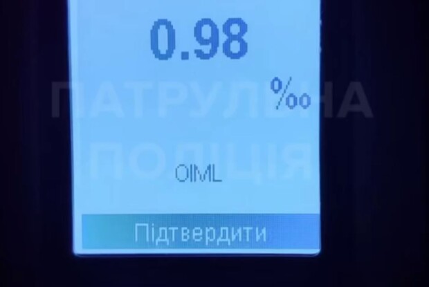 0,98 проміле: в обласному центрі Волині упіймали п’яного водія (Відео)