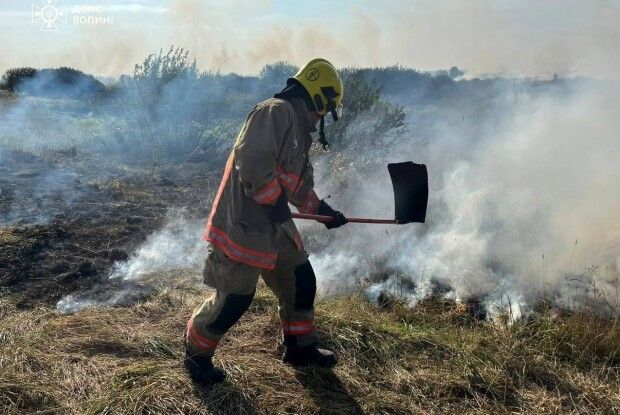 Рятувальники Волині приборкали вісім пожеж протягом доби (Фото)