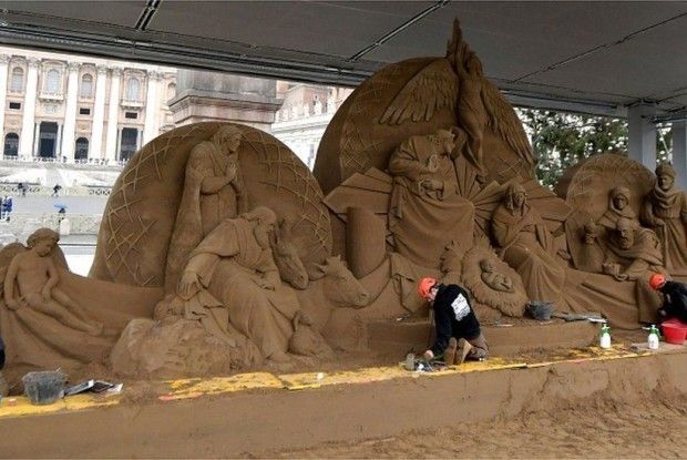 На Різдвяний вертеп пішло 720 тонн піску