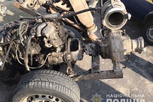 Бурштинокопачі позбулися кількох мотопомп та автомобіля