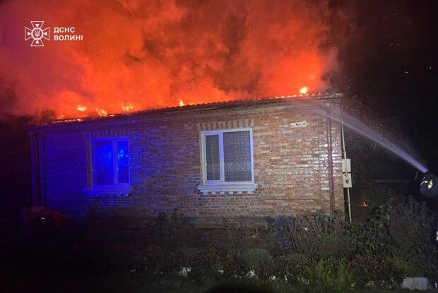 Заграву в Оленівці на Волині було видно здалека