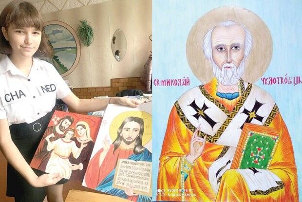Волинянку невидима сила спонукає брати в руки олівці чи фарби, і писати ікони