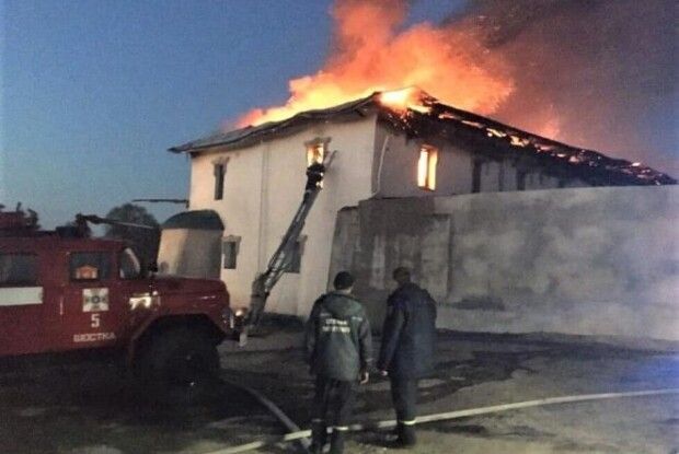 На Сумщині горів монастир із усипальницею гетьмана Скоропадського