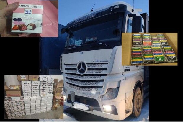 На «Ягодині» німець під виглядом гуманітарки віз продукти на 275 тисяч гривень